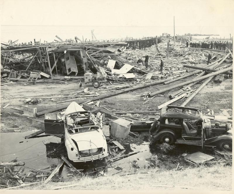 On the evening of July 17, 1944, residents in the San Francisco east bay area were jolted awake by a massive explosion that cracked windows and lit up the night sky. At Port Chicago Naval Magazine, 320 men were instantly killed when two ships being loaded with ammunition for the Pacific theater troops blew up. It was WWII's worst home front disaster.